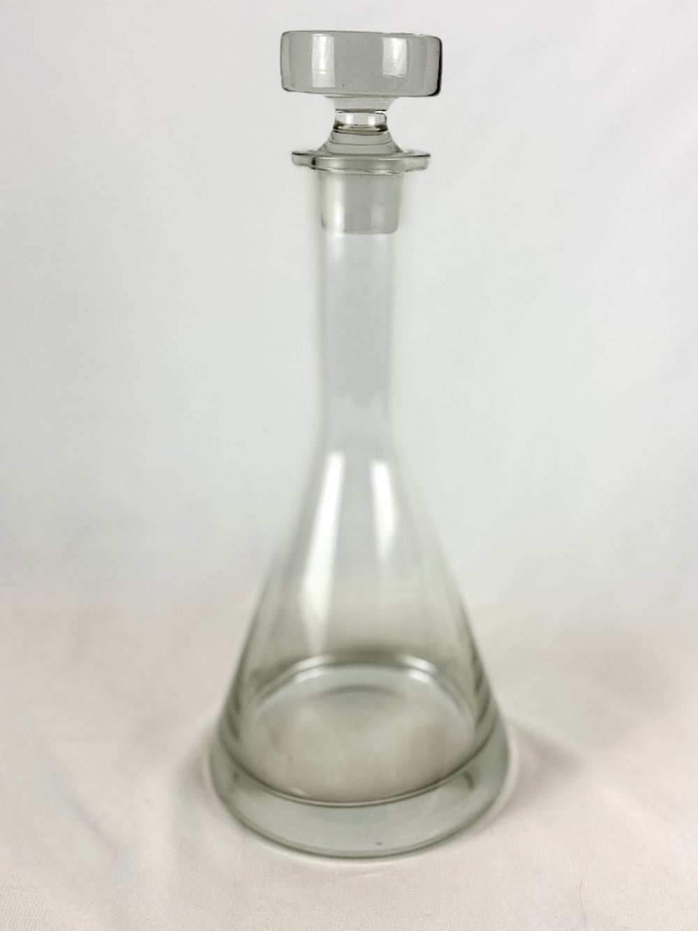 Vintage Toscany Tall Crystal Decanter w Stopper Whiskey Wine Water Bar Romania